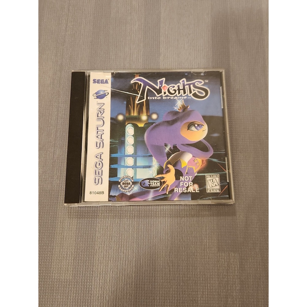 NiGHTS into Dreams Sega Saturn Not For Resale Video Game Disc UNTESTED